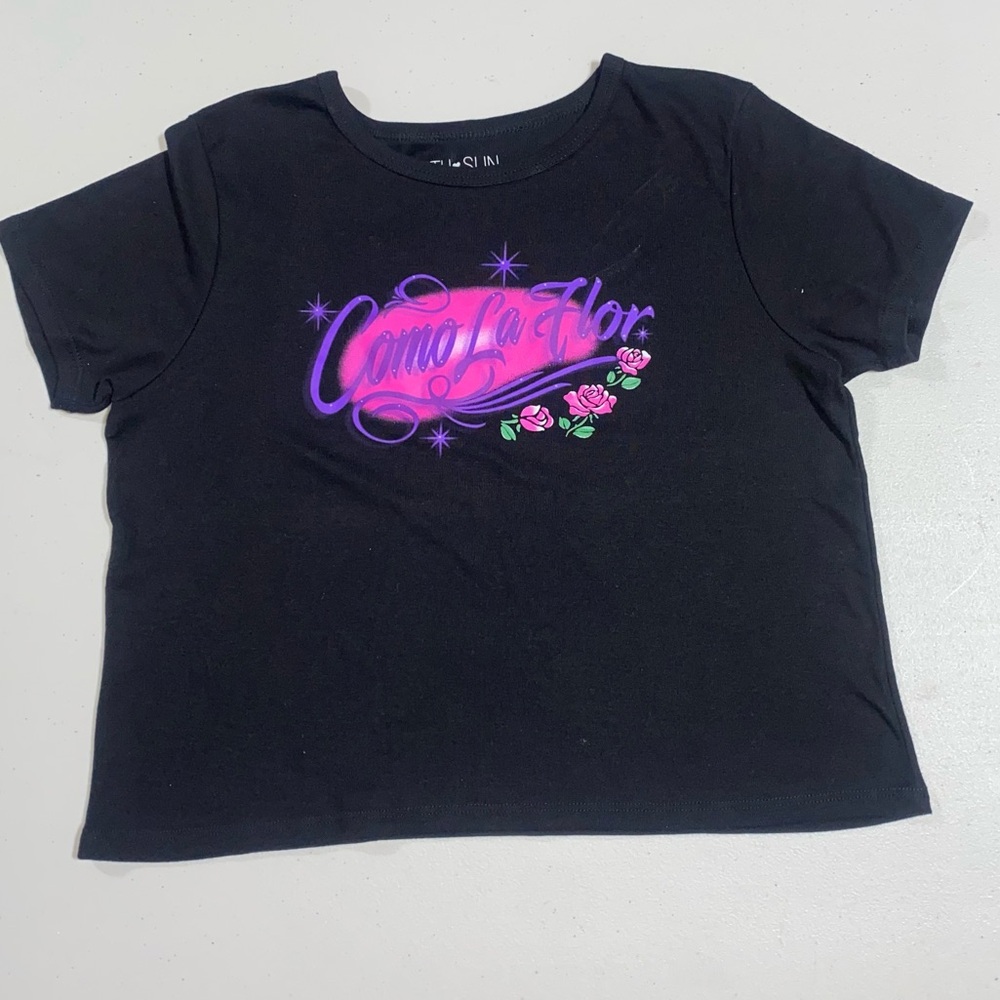 Black Graphic “como la flor” size xl